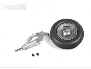 Freewing L-39 Albatros Main Landing Gear Strut and Wheel - Left